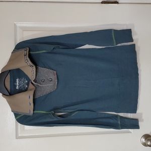 Free people long sleeve button up turtleneck